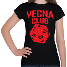 PRINTFASHION Vecna Club - Női póló - Fekete