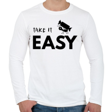 PRINTFASHION vedd lazán - Férfi hosszú ujjú póló - Fehér