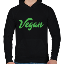 PRINTFASHION vegan - Férfi kapucnis pulóver - Fekete férfi pulóver, kardigán