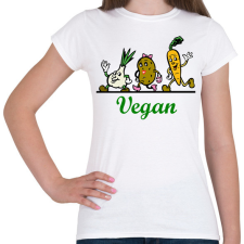 PRINTFASHION Vegán - gyökérzöldségek - Női póló - Fehér női póló