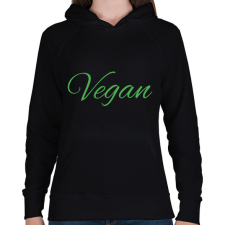 PRINTFASHION vegan - Női kapucnis pulóver - Fekete női pulóver, kardigán