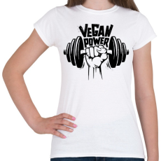 PRINTFASHION Vegan Power - Női póló - Fehér