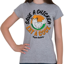 PRINTFASHION Vegan Society-01 - Női póló - Sport szürke női póló