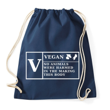 PRINTFASHION VEGAN - Sportzsák, Tornazsák - Sötétkék tornazsák