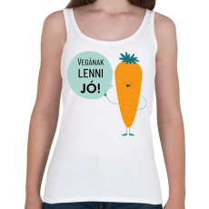 PRINTFASHION Vegának lenni jó! - Női atléta - Fehér