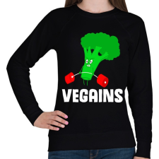 PRINTFASHION Vegans - Női pulóver - Fekete női pulóver, kardigán