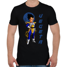 PRINTFASHION VEGETA - Férfi póló - Fekete