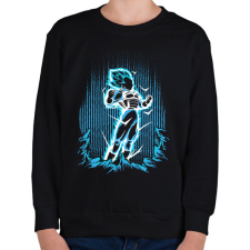 PRINTFASHION vegeta - Gyerek pulóver - Fekete gyerek pulóver, kardigán