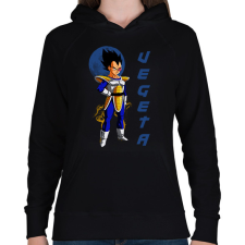 PRINTFASHION VEGETA - Női kapucnis pulóver - Fekete női pulóver, kardigán