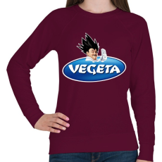 PRINTFASHION Vegeta - Női pulóver - Bordó