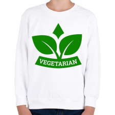 PRINTFASHION Vegetarian - Gyerek pulóver - Fehér gyerek pulóver, kardigán