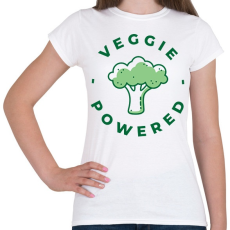 PRINTFASHION Vegetáriánus erő - Női póló - Fehér