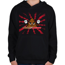 PRINTFASHION VÉGRE KARÁCSONY 2 - Gyerek kapucnis pulóver - Fekete