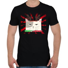 PRINTFASHION VÉGRE KARÁCSONY - Férfi póló - Fekete