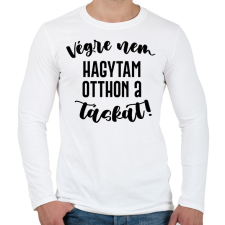 PRINTFASHION Végre nem hagytam otthon a táskát! - Férfi hosszú ujjú póló - Fehér férfi póló