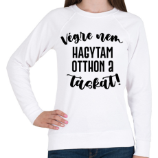 PRINTFASHION Végre nem hagytam otthon a táskát! - Női pulóver - Fehér