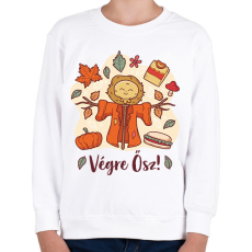 PRINTFASHION Végre ősz - Gyerek pulóver - Fehér