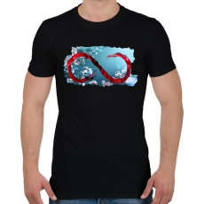 PRINTFASHION Végtelen. - Férfi póló - Fekete