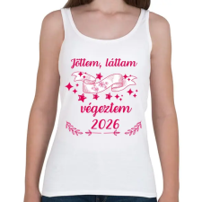 PRINTFASHION Végzős 2026 - Női atléta - Fehér női trikó