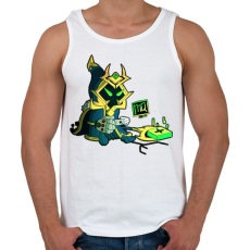 PRINTFASHION Veigar - Férfi atléta - Fehér