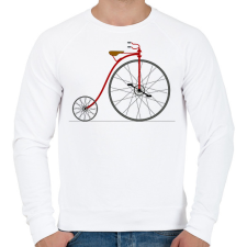 PRINTFASHION Velocipéd - Férfi pulóver - Fehér férfi pulóver, kardigán