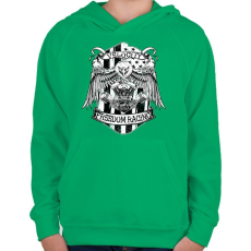 PRINTFASHION Velocity freedom racing - Gyerek kapucnis pulóver - Zöld