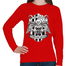 PRINTFASHION Velocity freedom racing - Női pulóver - Piros női pulóver, kardigán
