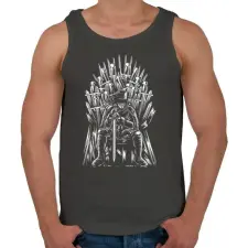 PRINTFASHION Vendetta - Férfi atléta - Sötétszürke atléta, trikó