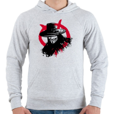 PRINTFASHION Vendetta - Férfi kapucnis pulóver - Sport szürke férfi pulóver, kardigán