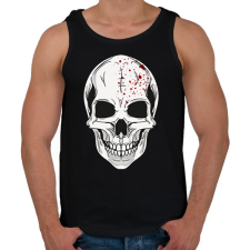 PRINTFASHION Véres koponya - Férfi atléta - Fekete atléta, trikó