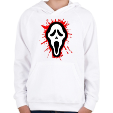 PRINTFASHION Véres sikoly - Gyerek kapucnis pulóver - Fehér gyerek pulóver, kardigán