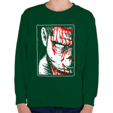 PRINTFASHION Véres zombi - Gyerek pulóver - Sötétzöld gyerek pulóver, kardigán