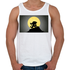 PRINTFASHION VÉRFARKAS - Férfi atléta - Fehér