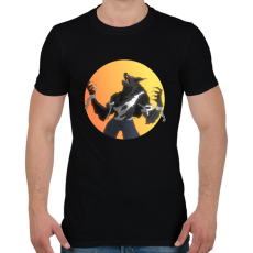 PRINTFASHION Vérfarkas - Férfi póló - Fekete