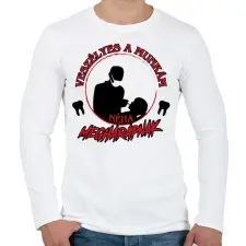 PRINTFASHION Veszélyes a munkám - Férfi hosszú ujjú póló - Fehér férfi póló