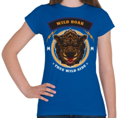 PRINTFASHION Veszélyes...  - Női póló - Királykék