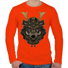 PRINTFASHION Veszélyes szamuráj - Férfi hosszú ujjú póló - Narancs férfi póló