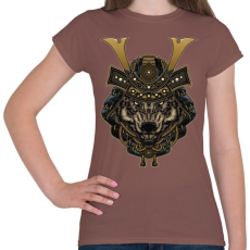 PRINTFASHION Veszélyes szamuráj - Női póló - Mogyoróbarna