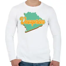 PRINTFASHION Veszprém - Férfi hosszú ujjú póló - Fehér férfi póló