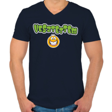 PRINTFASHION Vesztettem - Férfi V-nyakú póló - Sötétkék férfi póló
