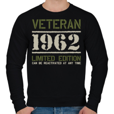 PRINTFASHION Veteran_1962 - Férfi pulóver - Fekete férfi pulóver, kardigán