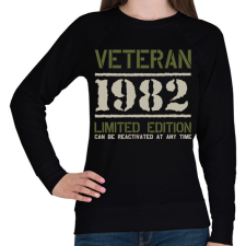 PRINTFASHION Veteran_1982 - Női pulóver - Fekete női pulóver, kardigán