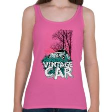 PRINTFASHION Veterán autó - Női atléta - Rózsaszín női trikó