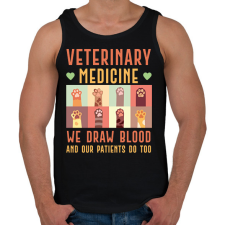 PRINTFASHION Veterinary medicine - Állatgyógyászat - Férfi atléta - Fekete atléta, trikó