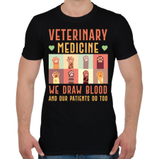 PRINTFASHION Veterinary medicine - Állatgyógyászat - Férfi póló - Fekete férfi póló