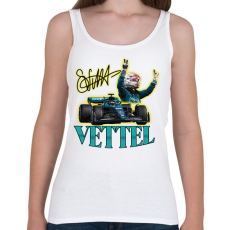 PRINTFASHION Vettel F1 - Női atléta - Fehér