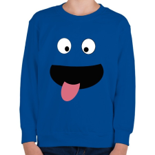 PRINTFASHION vicces arc - Gyerek pulóver - Királykék gyerek pulóver, kardigán