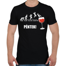 PRINTFASHION Vicces boros hét - Férfi póló - Fekete férfi póló