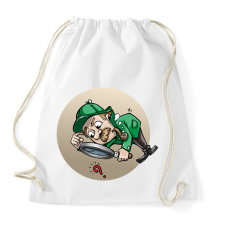 PRINTFASHION Vicces detektív póló minta - Sportzsák, Tornazsák - Fehér tornazsák