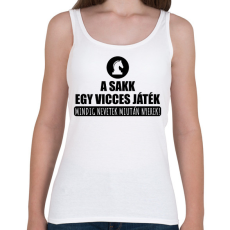 PRINTFASHION Vicces játék a sakk - Női atléta - Fehér